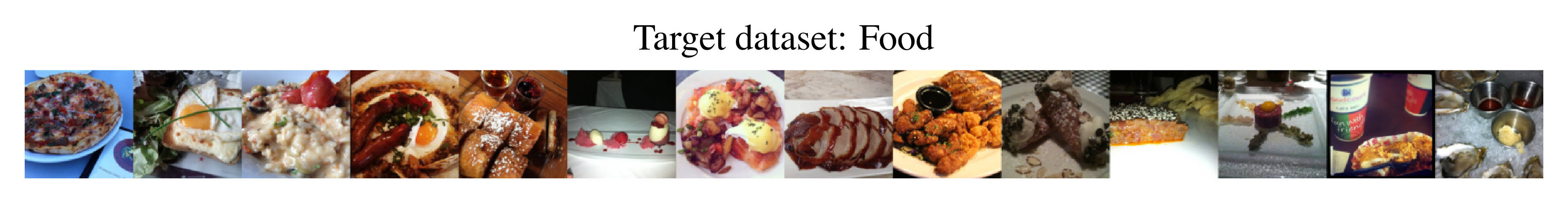 Food target dataset.